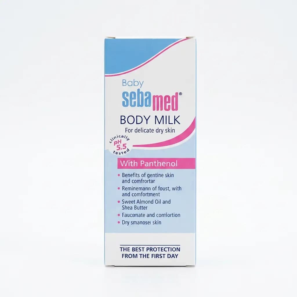 Baby Sebamed Body Milk with Panthenol for Delicate Dry Skin 200ml