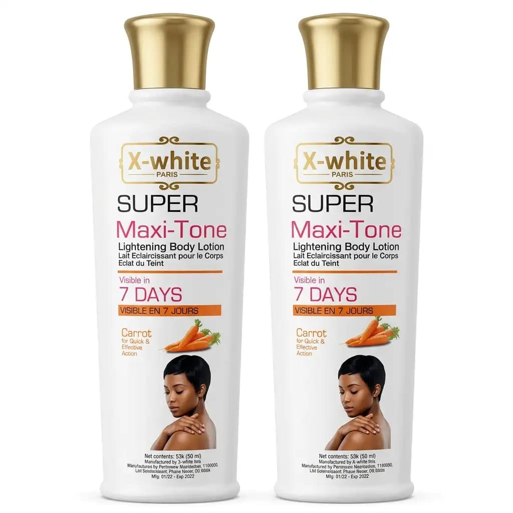 X-white Paris Super Maxi-Tone Lightening Body Lotion Carrot 7 Days 500ml